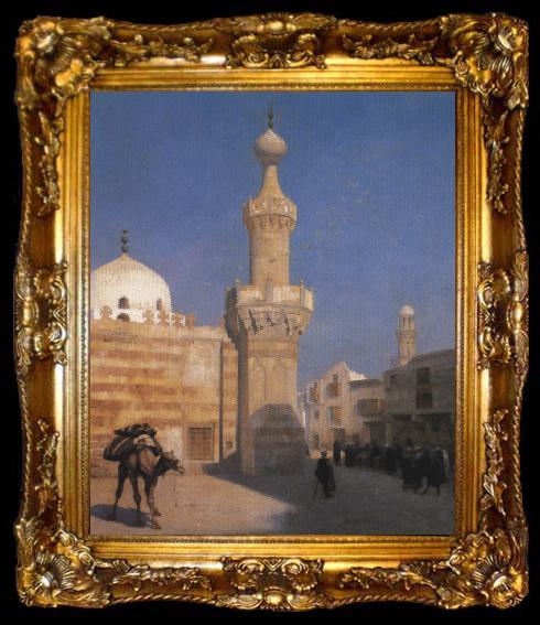 framed  Jean - Leon Gerome A Hot Day in Cairo, ta009-2